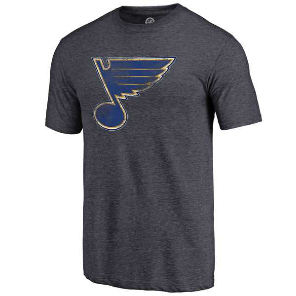Men's St. Louis Blues Distressed Team Primary Logo Tri Blend T-Shirt Navy FengYun,We sell and wholesale Men's St. Louis Blues Distressed Team Primary Logo Tri Blend T-Shirt Navy FengYun on line form chian!